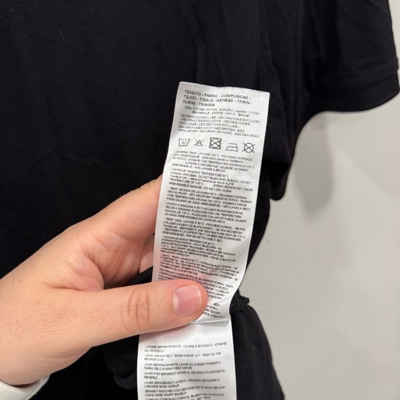 Armani Exchange Men’s Black Short Sleeve Polo Shirt Medium - Picture 5 of 6